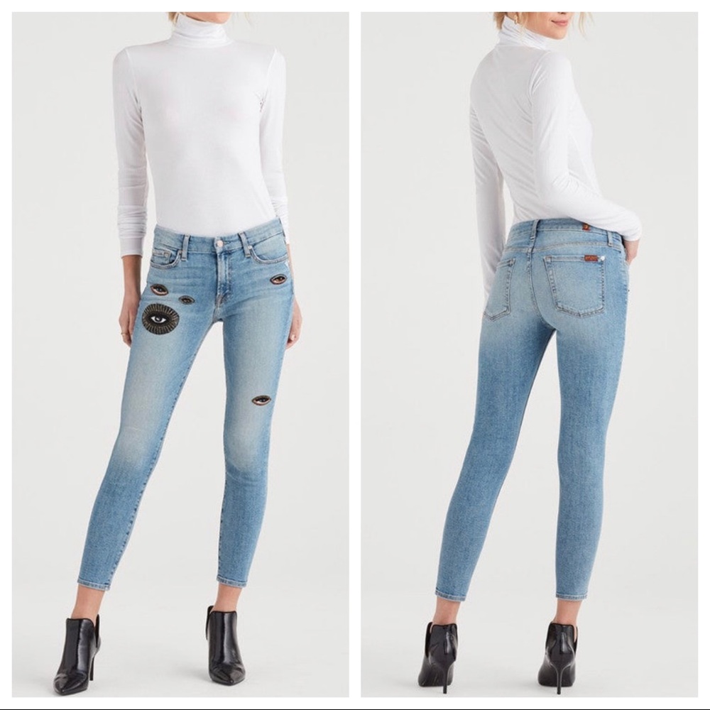 7 for all mankind the Ankle Skinny Jeans size 27